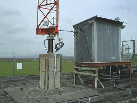 KCBS Transmitter Tower #3 Tuning House and Counterpoise
